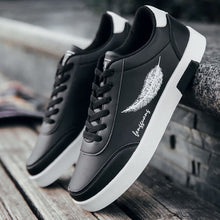 Load image into Gallery viewer, NAUSK 2019 Men Shoes Spring Autumn Casual Leather Flat Shoes Lace-up Low Top White Male Sneakers tenis masculino adulto Shoes