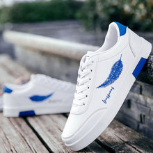 Load image into Gallery viewer, NAUSK 2019 Men Shoes Spring Autumn Casual Leather Flat Shoes Lace-up Low Top White Male Sneakers tenis masculino adulto Shoes