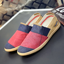 Load image into Gallery viewer, ARUONET Simple Men Flats Plimsolls Retro Style Canvas Casual Shoes Men Espadrille Fisherman Shoes Plus Size Alpargatas Hombre