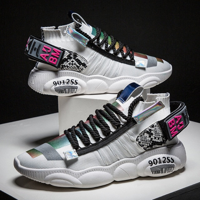 2019 Mesh Men Casual chunky sneakers Lac-up Men Shoes Lightweight Breathable Walking Sneakers Tenis Feminino zapatillas hombre