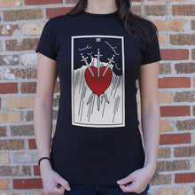 Load image into Gallery viewer, Tarot Three Of Swords T-Shirt (Ladies)